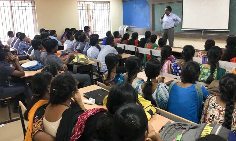 Guest lecture about water supply in Puducherry town 