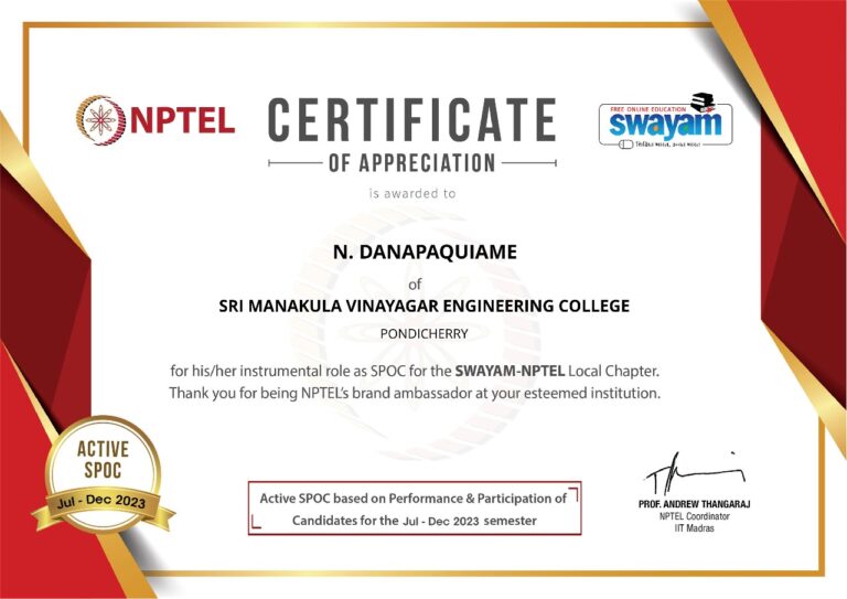 SPOC CERTIFICATE